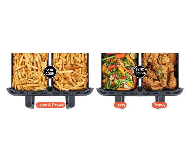 Cosori Air Fryer Dual Basket kosz ceramiczny 8,5L - 1603348 - zdjęcie 6